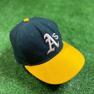 Vintage Wool New Era Pro Model Oakland A's Athletics Cap Hat Fitted